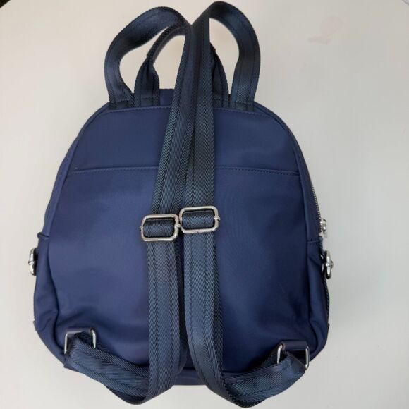 Calvin Klein Navy Blue Sussex Backpack Purse | Silver Hardware main image 4